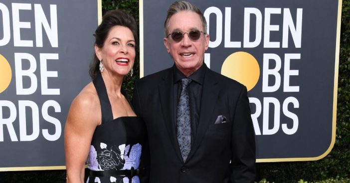 Tim Allens wife Jane Hajduk joins him at the 2020 Golden Globes