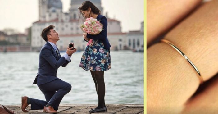 Women Mock Bride's Tiny Engagement Ring, Comparing It To A Keyring