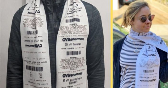 You Can Now Purchase Scarves That Look Like An Obnoxiously Long CVS Receipt