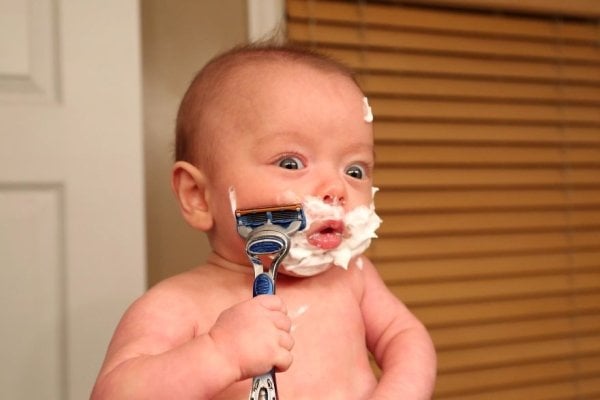 dad photographs preemie son ryan doing manly things