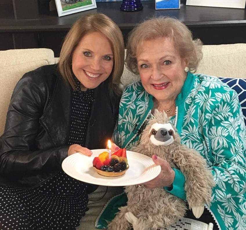 betty white katie couric birthday 