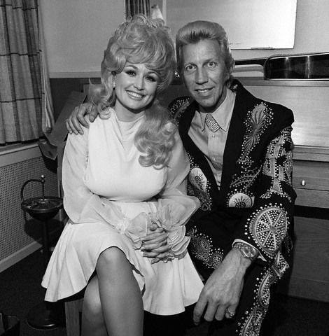 dolly parton porter wagoner black and white photo