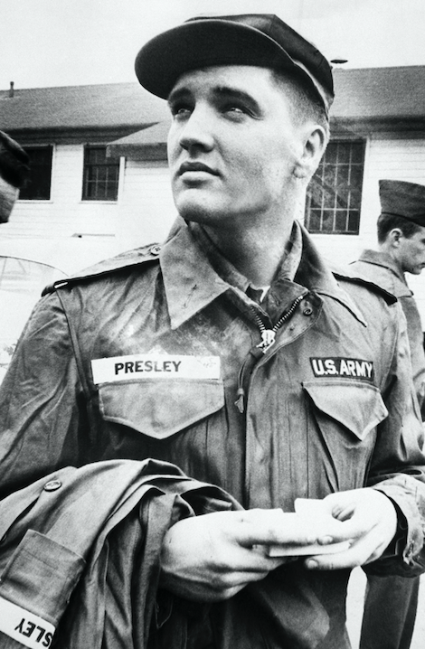 elvis presley rare photos in the army