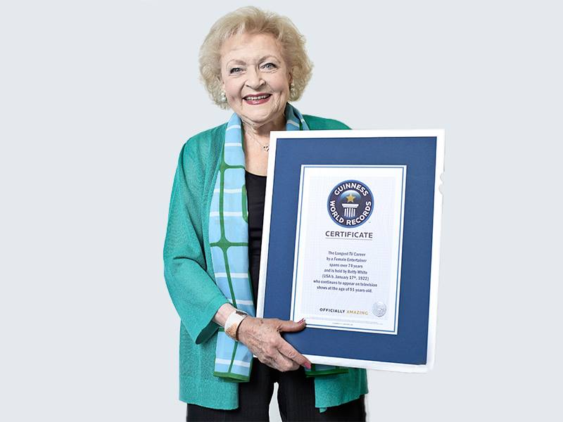 betty white guinness record 