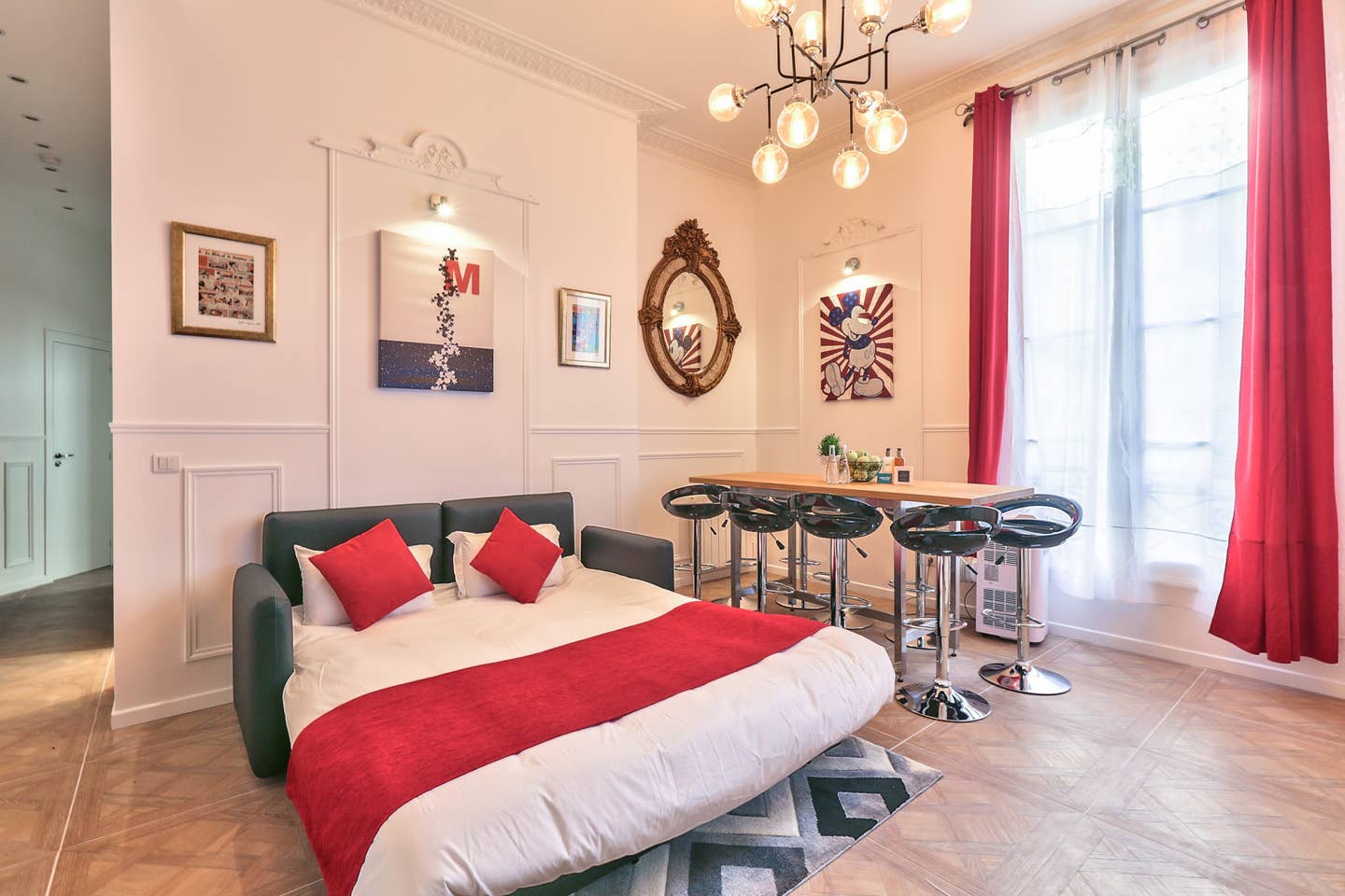 mickey mouse themed airbnb paris france 