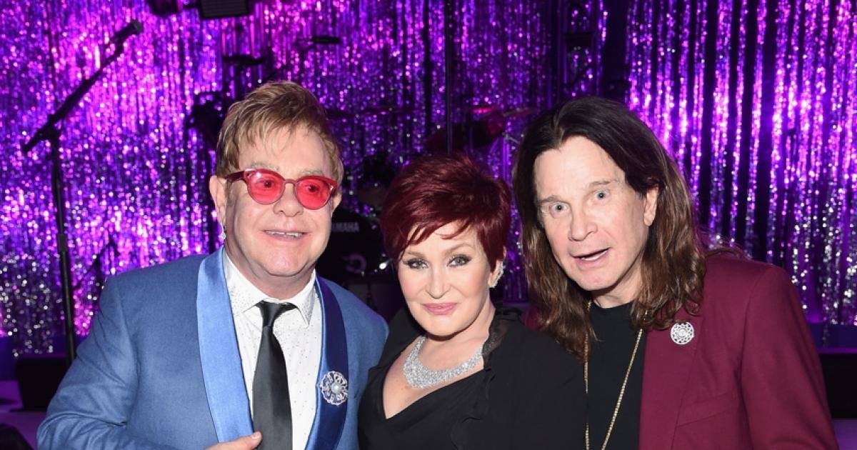 elton john sharon osbourne ozzy osbourne 