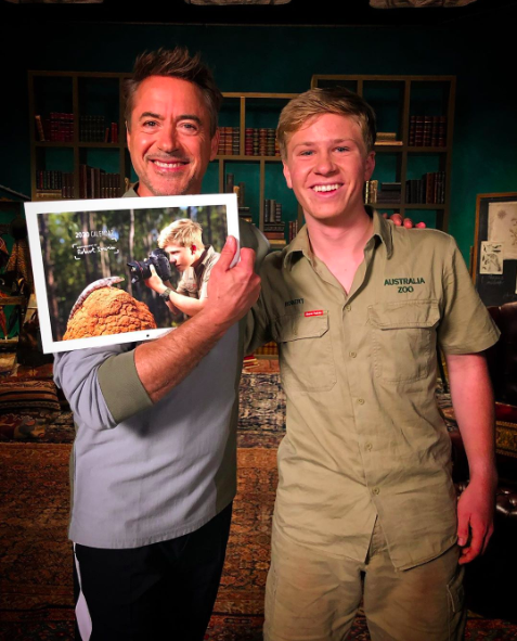 Robert Downey Jr reunites with Robert Irwin