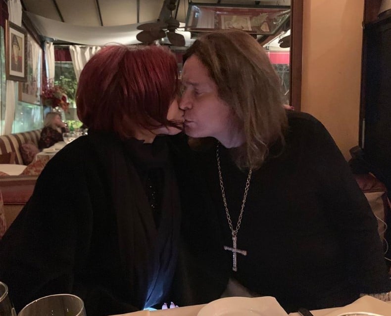 ozzy sharon osbourne kissing 