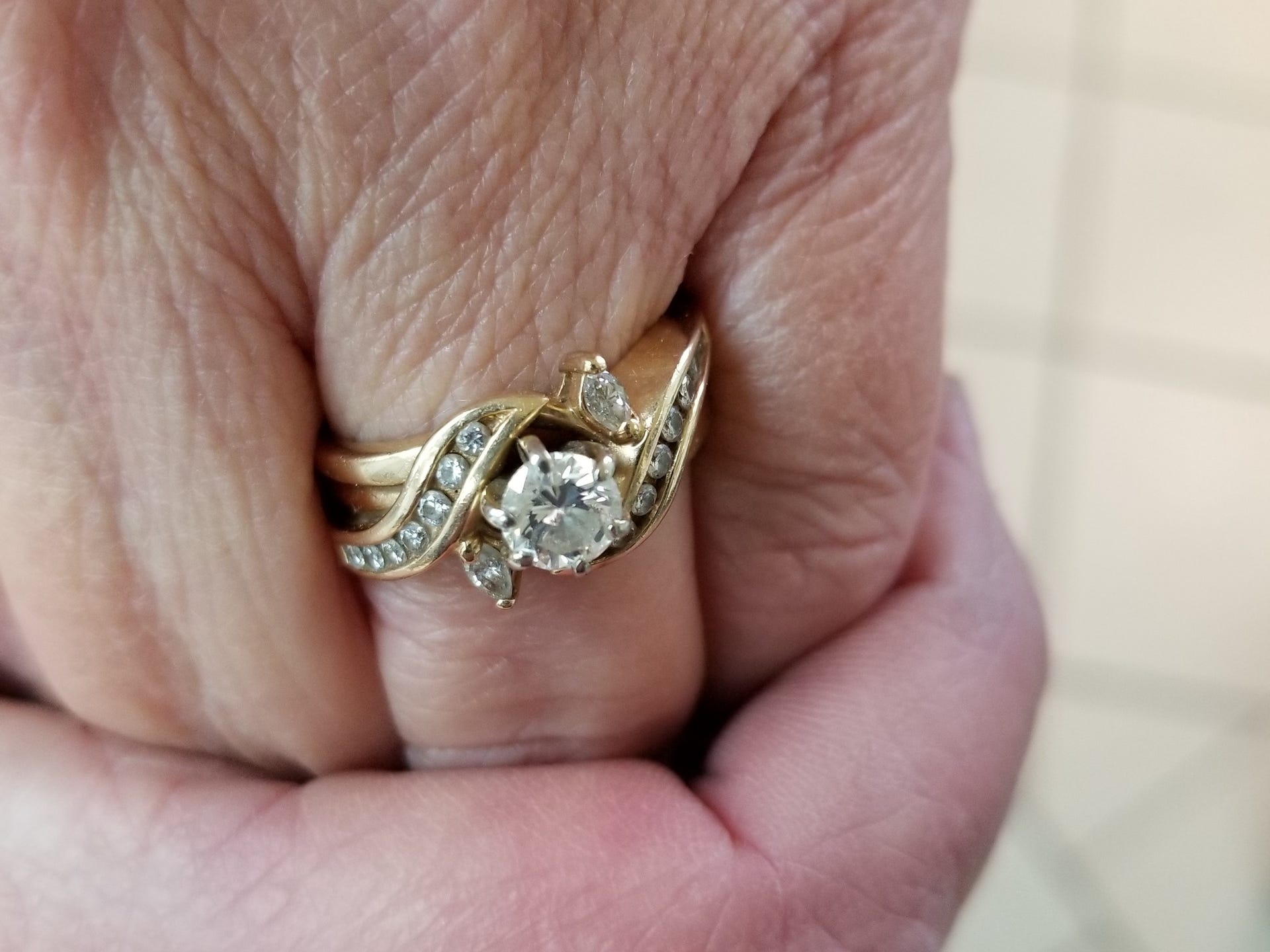 woman loses wedding ring in a bag of popcorn