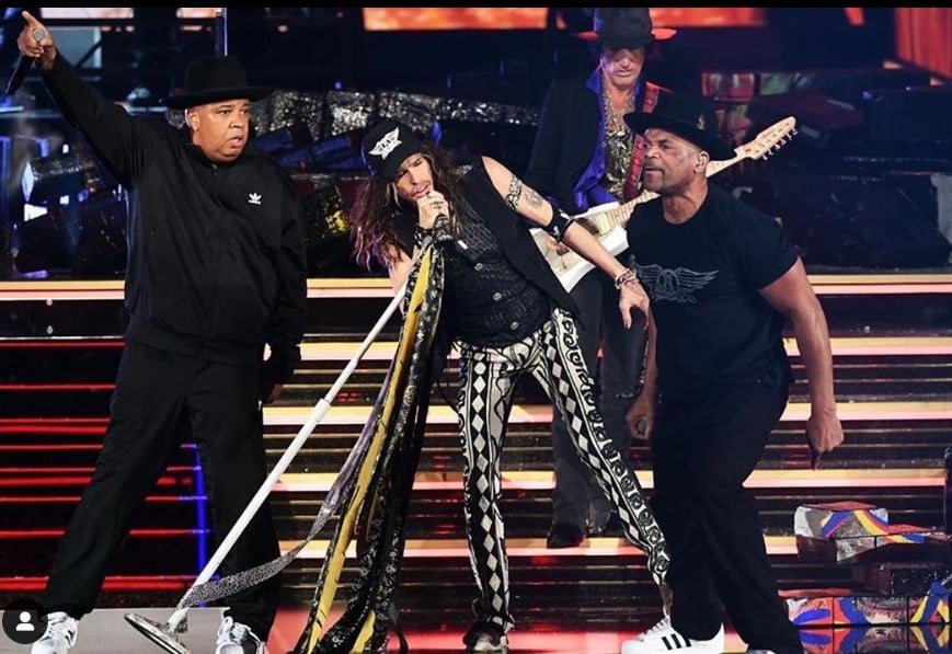 aerosmith and run dmc performing 