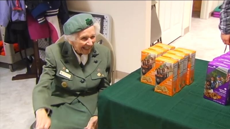 Ronnie Backenstoe is still a girl scout at 98 years old