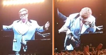 Elton John Tearfully Stops Performance Due To Walking Pneumonia