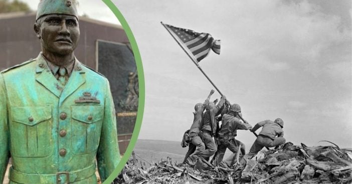 Ira Hayes is immortalized in this famous, award-winning photo