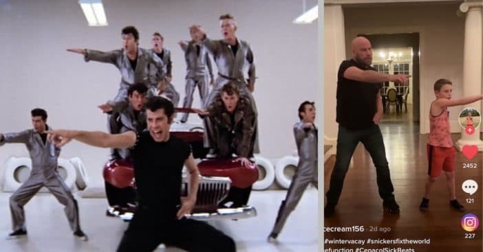 John Travolta Teaches 9-Year-Old Son, Ben, How To Do The 'Greased Lightnin' Dance