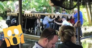 Jungle Cruise boat at Disney Magic Kingdom sinks