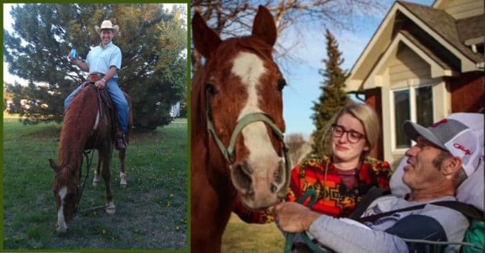 Kansas Cowboy Dying Of Cancer Gets To See His Horse One Last Time