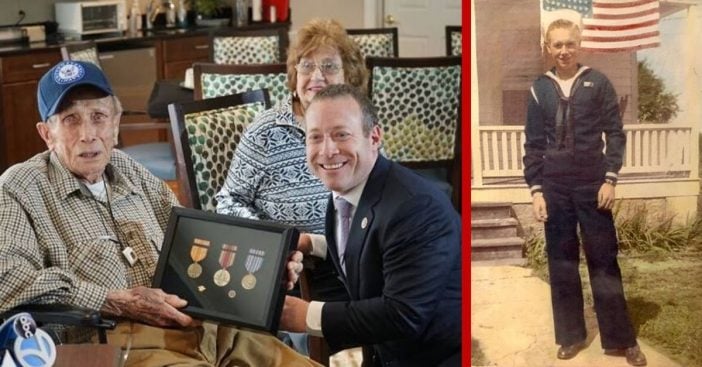 Over seven decades have passed since Thomas Simpson served, but now he is finally getting his medals at the age of 92