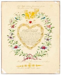 Until recently, this old romantic Valentine's Day card from 1818 sat in an album with all its tender sentiments waiting to be unearthed again / South West News Agency