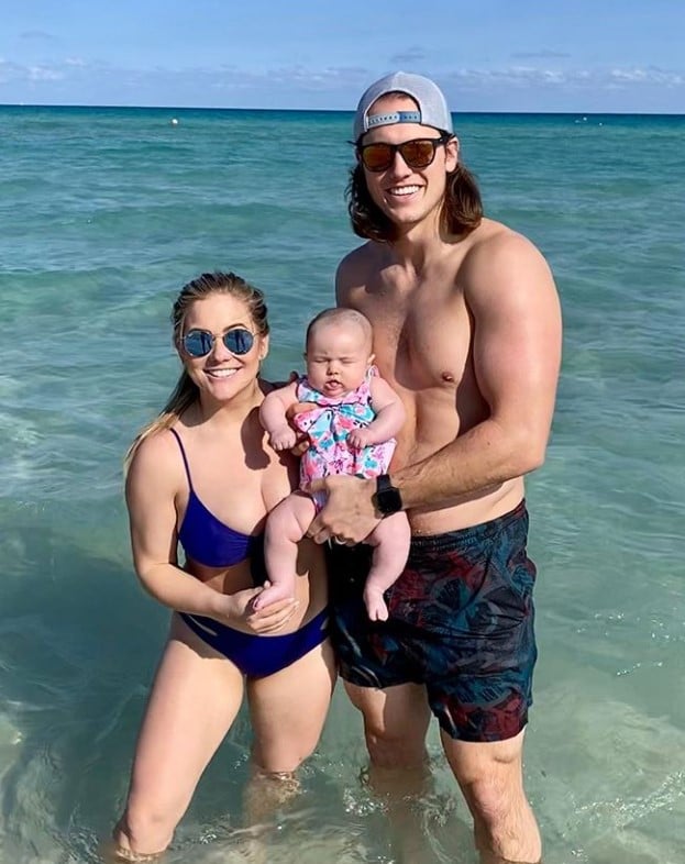 Shawn Johnson Helps Baby Drew With Her First Flip