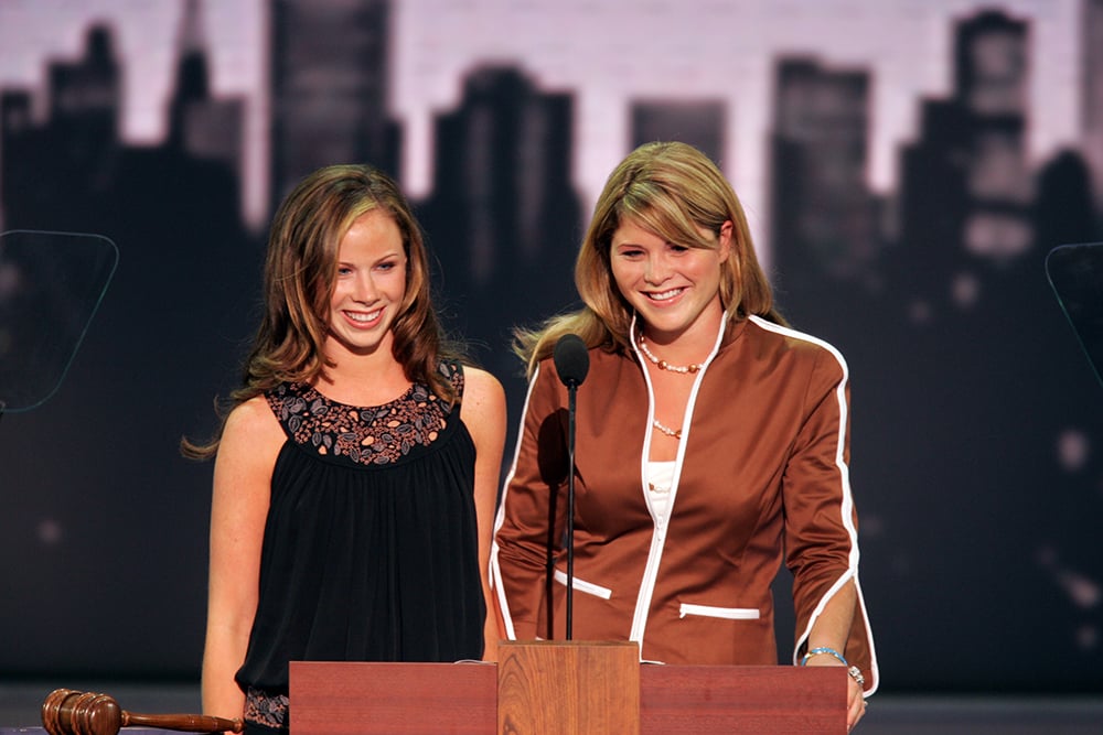 jenna and barbara bush speaking 