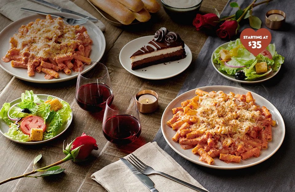 olive garden valentines day dinner special 