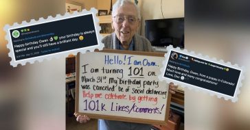 101-Year-Old Cancels Birthday Party Due To Coronavirus, Internet Chimes In To Help Out