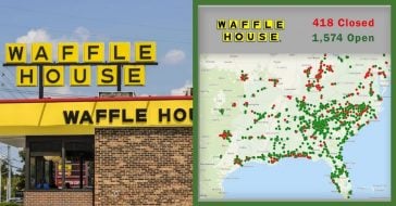 Almost a quarter of Waffle House locaitons are closed due to the coronavirus