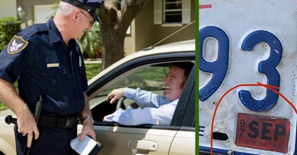 Driver Gets Pulled Over For Expired 1997 License Plate