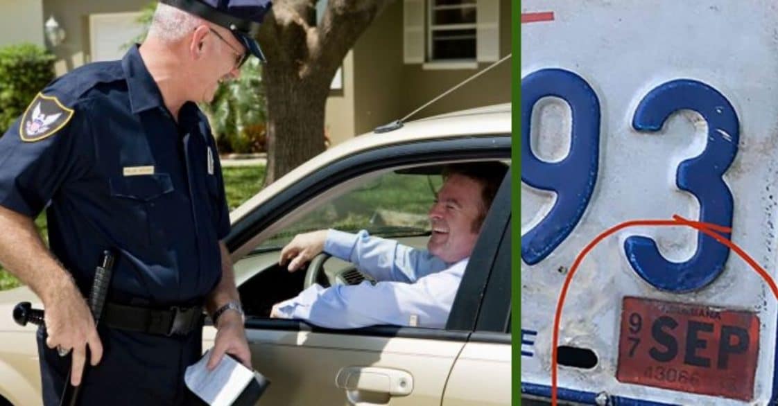 Driver Gets Pulled Over For Expired 1997 License Plate