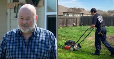 Firefighters Finish Mowing Man's Lawn After He Is Sent To The Hospital