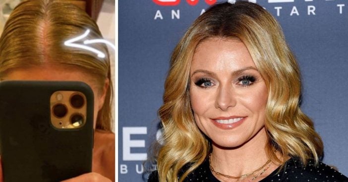 Kelly Ripa Shows Off Growing Grey Roots On Social Media