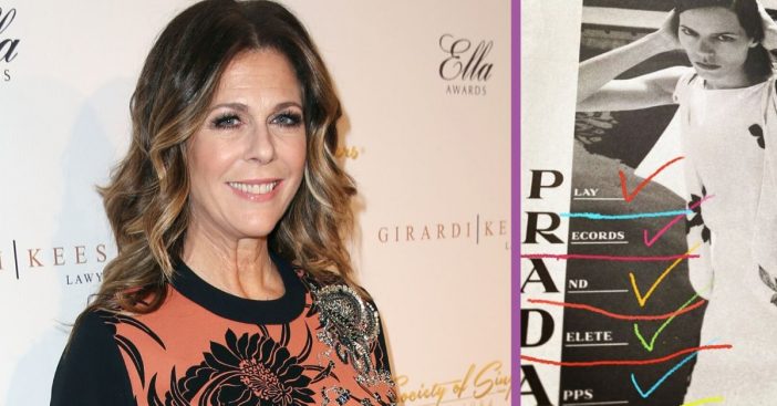 Rita Wilson Touts New Prada Ad Campaign 'Play Records, Delete Apps'