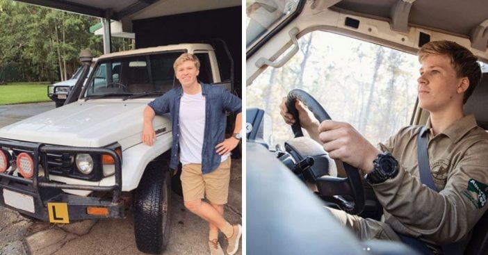 Robert Irwin Is Officially Learning To Drive — Using Late Father Steve's Car!