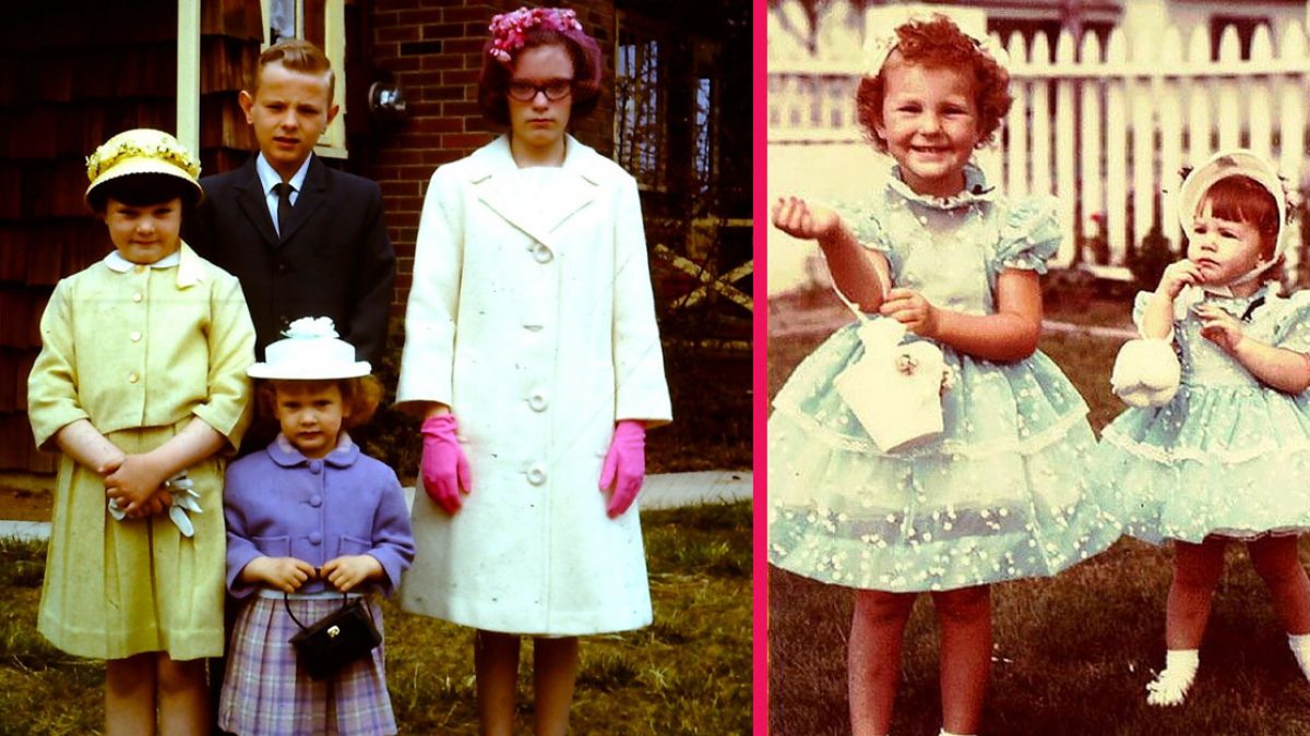 easter dress with bonnet