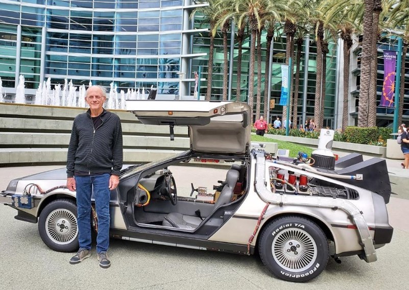 christopher lloyd back to the future car