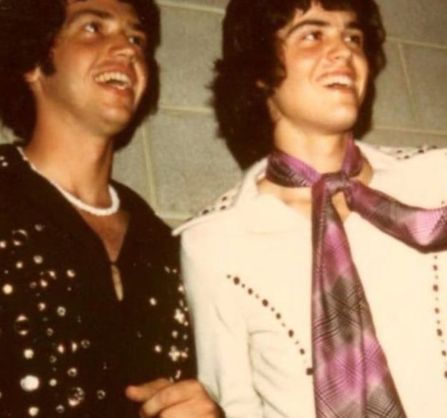 donny and jay osmond throwback photo 