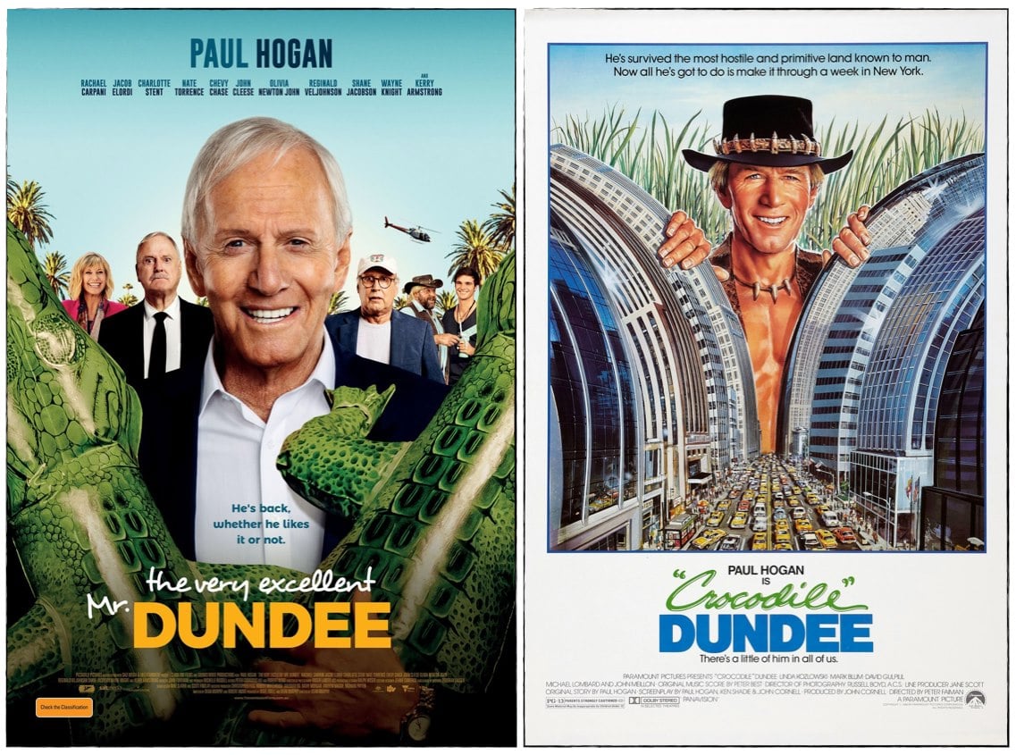 crocodile dundee movie posters paul hogan 