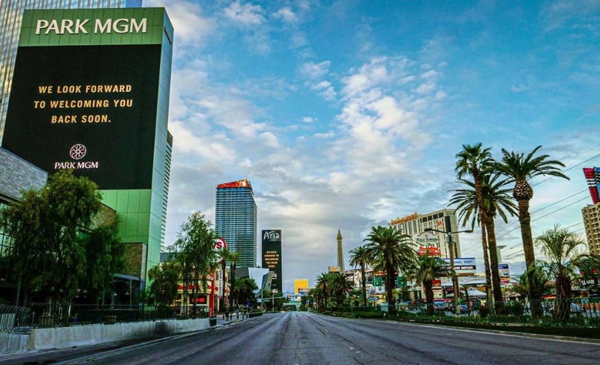 las vegas strip empty