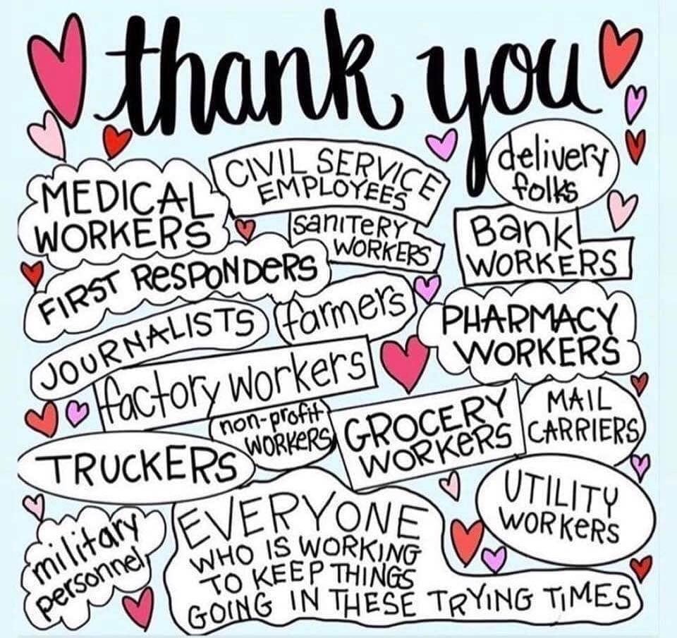 Remember To Thank Grocery Store Employees, Nurses, Truck Drivers