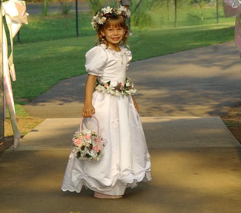 young bindi irwin flower girl 