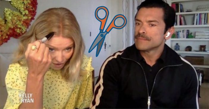 Kelly Ripa Cuts Her Own Hair During Lockdown With Kitchen Scissors