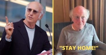 Actor Larry David, best known for 'Curb Your Enthusiasm' has created a PSA that urges people to stay at home during the coronavirus outbreak. 