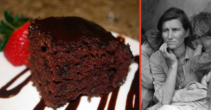 Learn to make a Great Depression era cake