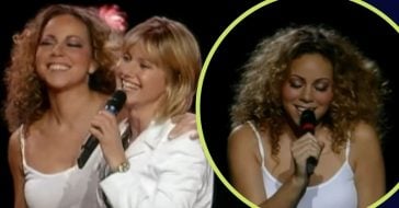 Mariah Carey Surprisingly Joins Olivia Newton-John For _Hopelessly Devoted To You_