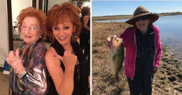 Reba McEntire shares a photo of the last time her mom went fishing