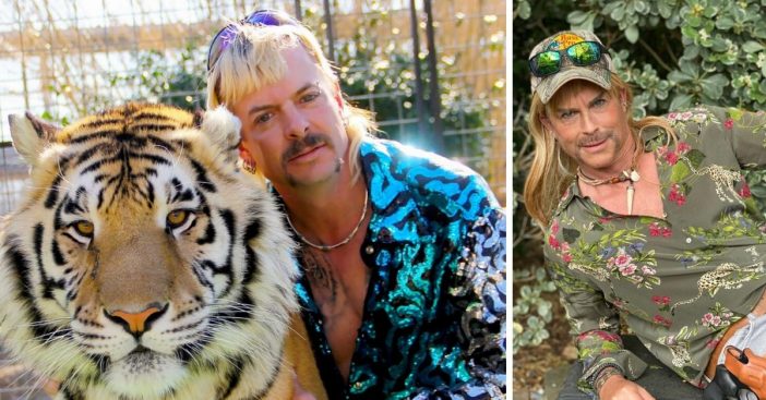 Rob Lowe dresses up as Netflix star Joe Exotic