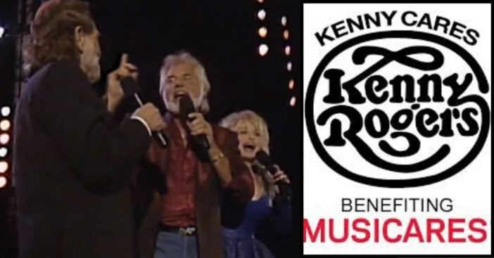 See Kenny Rogers, Dolly Parton, & Willie Nelson Perform _Lean On Me_ Together