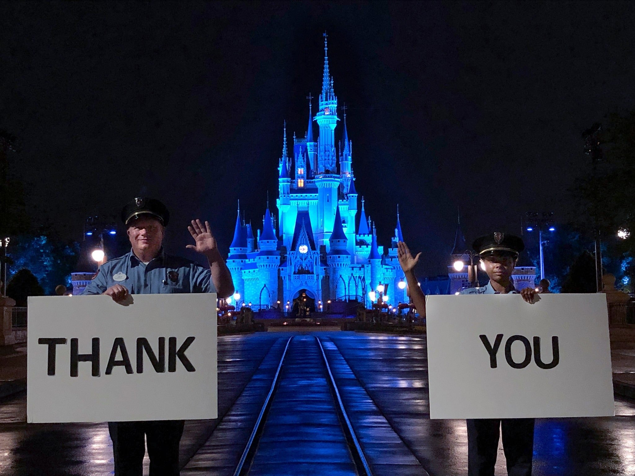 disney thanks healthcare workers magic kingdom