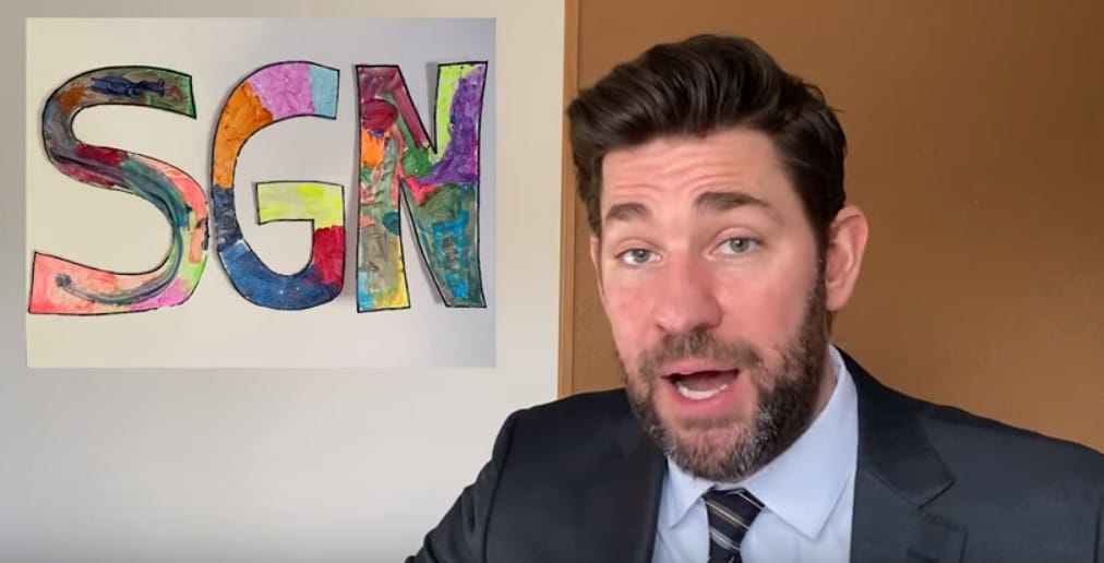 john krasinski some good news