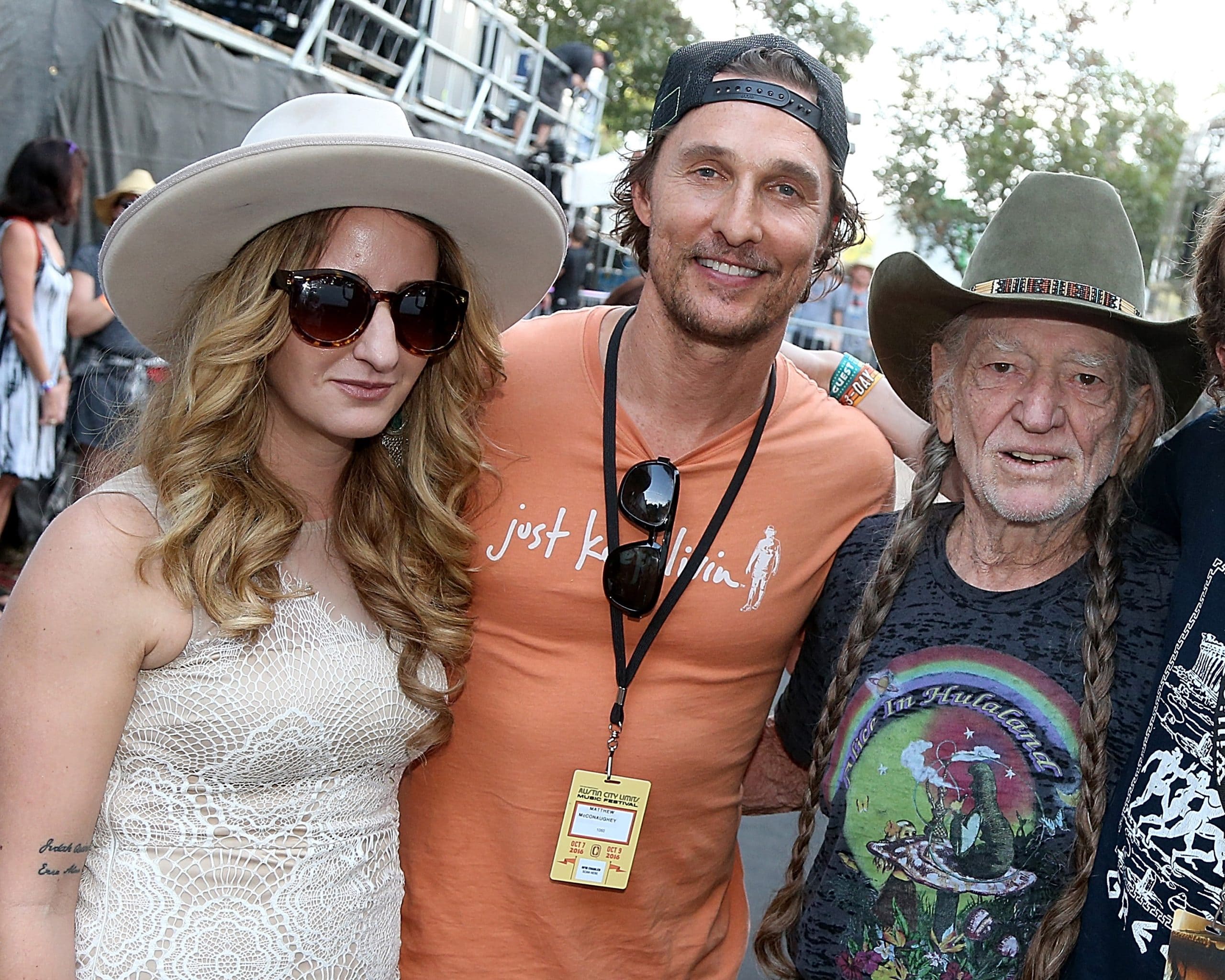 Margo Price, Matthew McConaughey and Willie Nelson